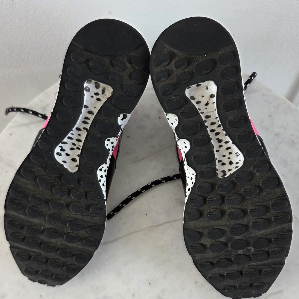 Steve Madden Women’s Cliff Sneakers Platform Animal Print Pink Turquoise Retro 8 - Picture 6 of 13